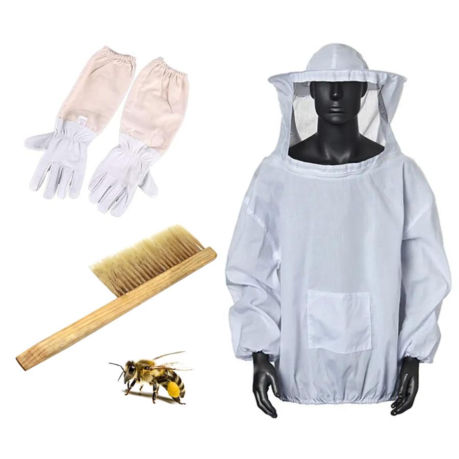 養蜂用 防護服 防護 服 手袋 防止 蜂 草刈り セット スズメバチ