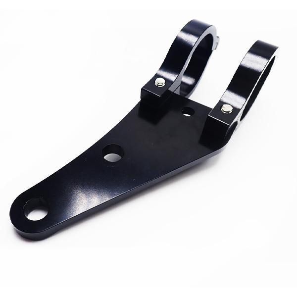 バイク 汎用 ヘッドライトステー 50mm 50パイ 50φ ブラック