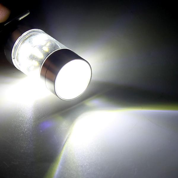 LEDバルブ S25 シングル 2個 SHARP 60w ホワイト  バックランプ マーカー アルミヒートシンク採用 広角レンズ 電気 ウィンカー ランプ | ブランド登録なし | 02