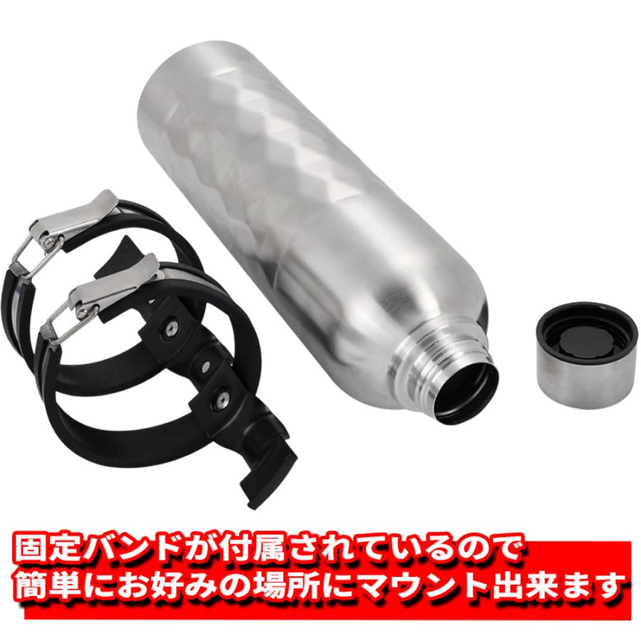 バイク 用 エマージェンシー ガソリン タンク 1.5L ステンレス製 携行