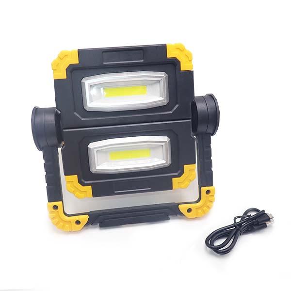 led 投光器 作業灯 防水 ワークライト 充電式 20W ダブルライト