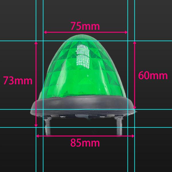 LED トラック サイドマーカー 24v 10個 セット アンバー レッド