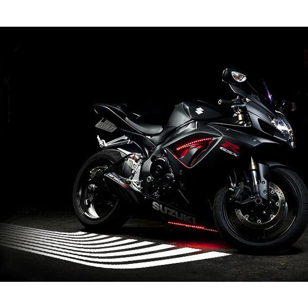 バイク用 天使の翼 LED アンダー ライト プロジェクションランプ