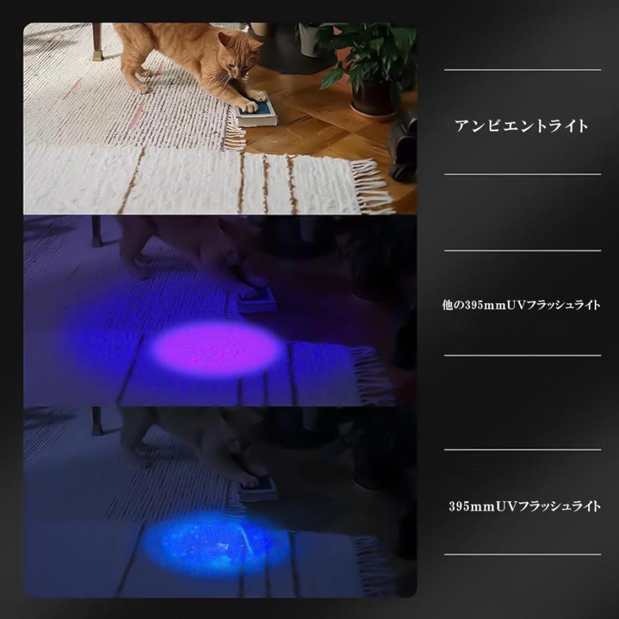 ブラックライト UVライト 365nm波長 20W USB充電式 紫外線ライト