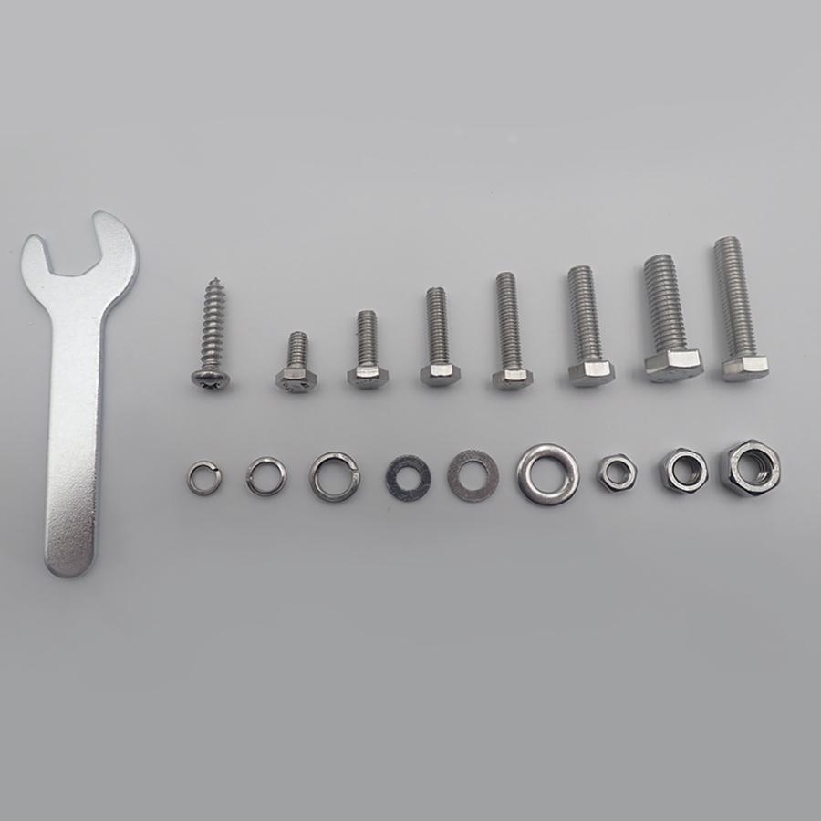 ステンレス 六角ボルト ナット ワッシャー セット M4 M5 M6 518pcs