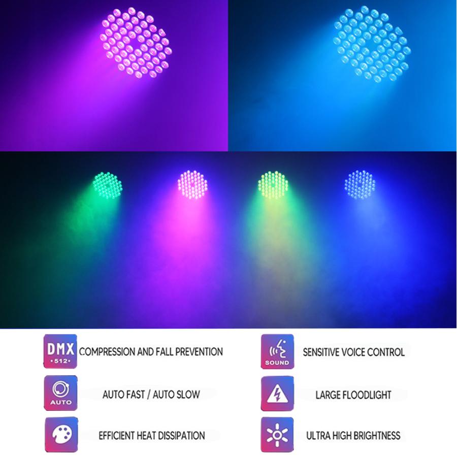 ディスコライト RGB LED 舞台照明 6色変換ステージライト ステージ照明