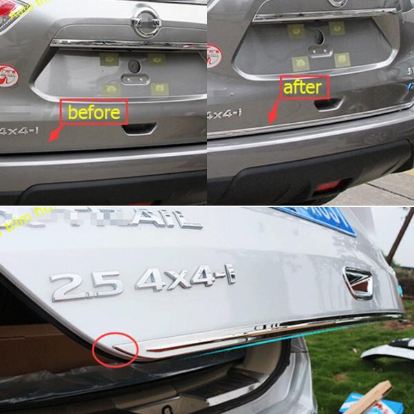 エクストレイル X-TRAIL T32 テールゲートガーニッシュ 鏡面仕上げ 