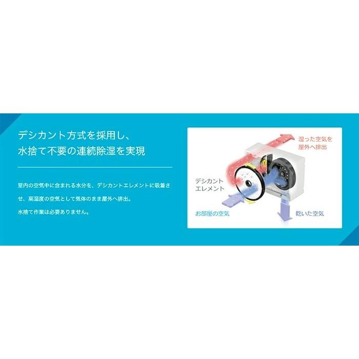 ダイキン DAIKIN カライエ 除湿乾燥機 JKT10VS-W デシカント方式 自動