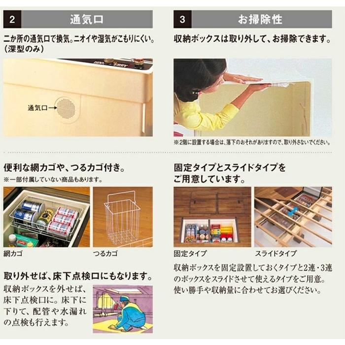 Panasonic パナソニック 床下収納ユニット 固定タイプ 置きブタ