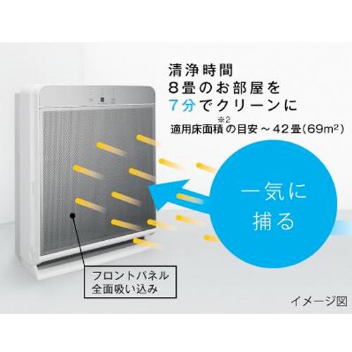 三菱電機 空気清浄機 MA-WPV90B-W 最大42畳(適用床面積) 大風量で