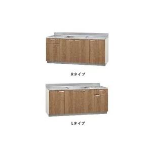 クリナップ 木キャビキッチン すみれ 流し台 間口180cm 置網棚付  