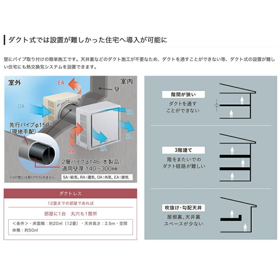 Panasonic パナソニック 壁掛け熱交換気システム 約8畳用 FY Panasonic パナソニック 壁掛け熱交換気システム 約8畳用 FY