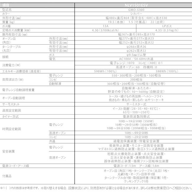ノーリツ コンビネーションレンジ 都市ガス用 NLV1501ESV 楽天市場】【送料無料】ノーリツ 家庭用 卓上ガスオーブン