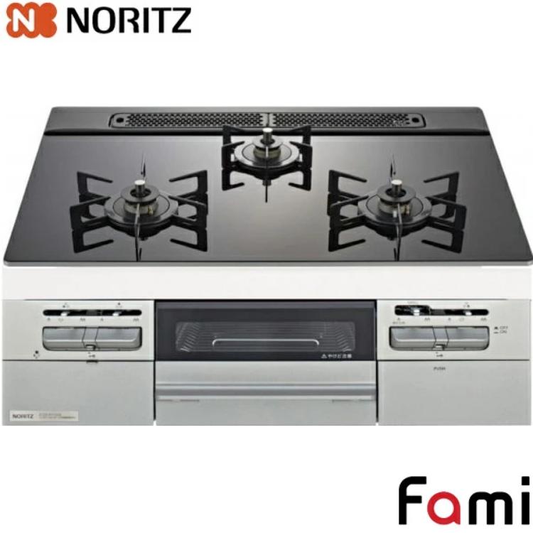 ノーリツ（NORITZ） ビルトイン ガラストップコンロ N3WV6S 60cm幅