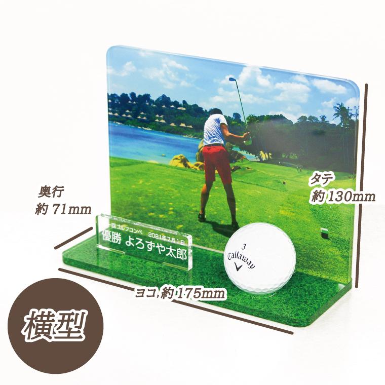 写真 名入れ ゴルフボール ディスプレイ ( 1球 )ディスプレイ スタンド