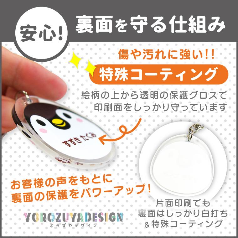 名入れ キーホルダー オリジナル ネームプレート ( 長方形 ： ロゴ