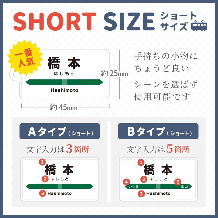 名入れ リアル な 駅名標 の 名入れ アクリル キーホルダー 名前 駅名 電車 鉄道 新幹線 駅 特急 SL 地名 路線｜yorozuyadesign｜08