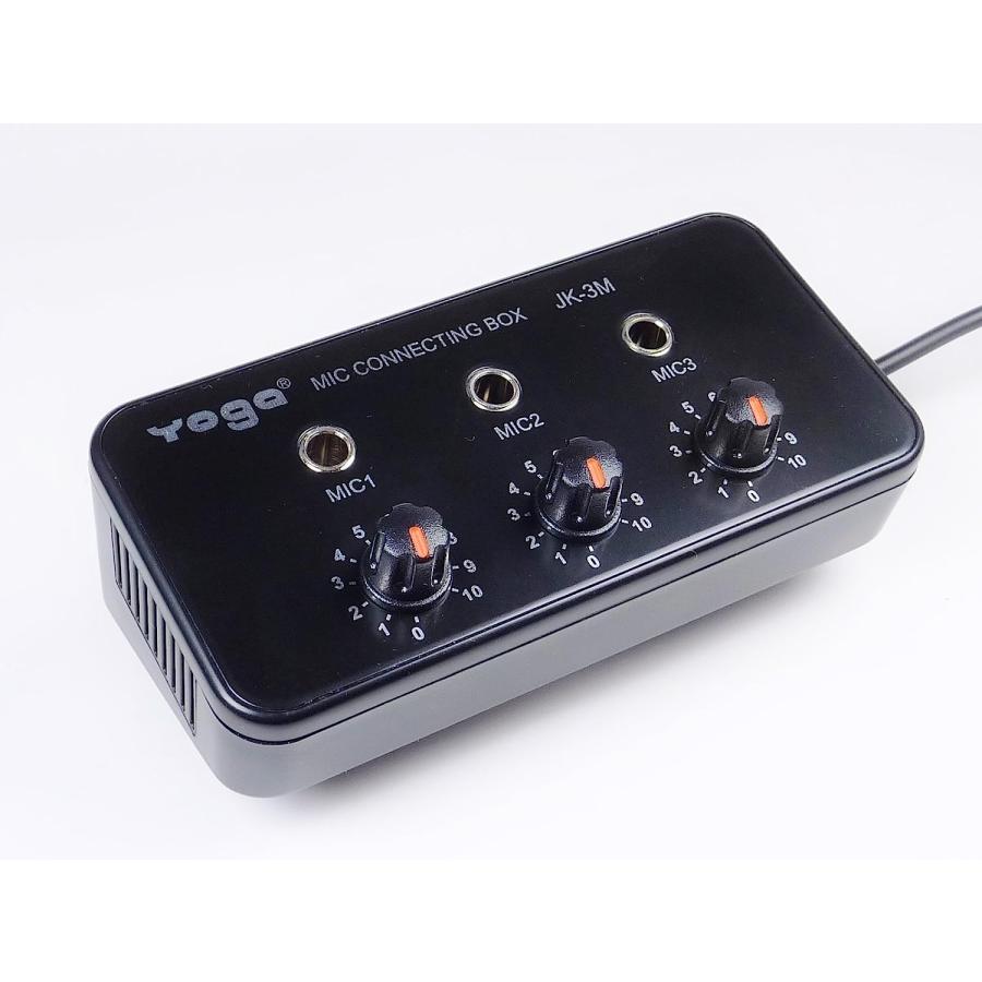 3チャンネル 小型 マイクミキサー YOGA JK3M パッシブミキサー 3ch カラオケ ボーカル ライン ミキサー TOMOKA トモカ