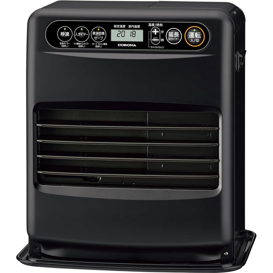 CORONA(コロナ) 石油ファンヒーター (木造9畳 / コンクリート12畳 まで) ニオイ低減機能 入切タイマー ワンタッチ給油 ブラック FH-G32YA5(K) CORONA（コロナ） 石油ファンヒーター 【日本生産】 (木造9畳