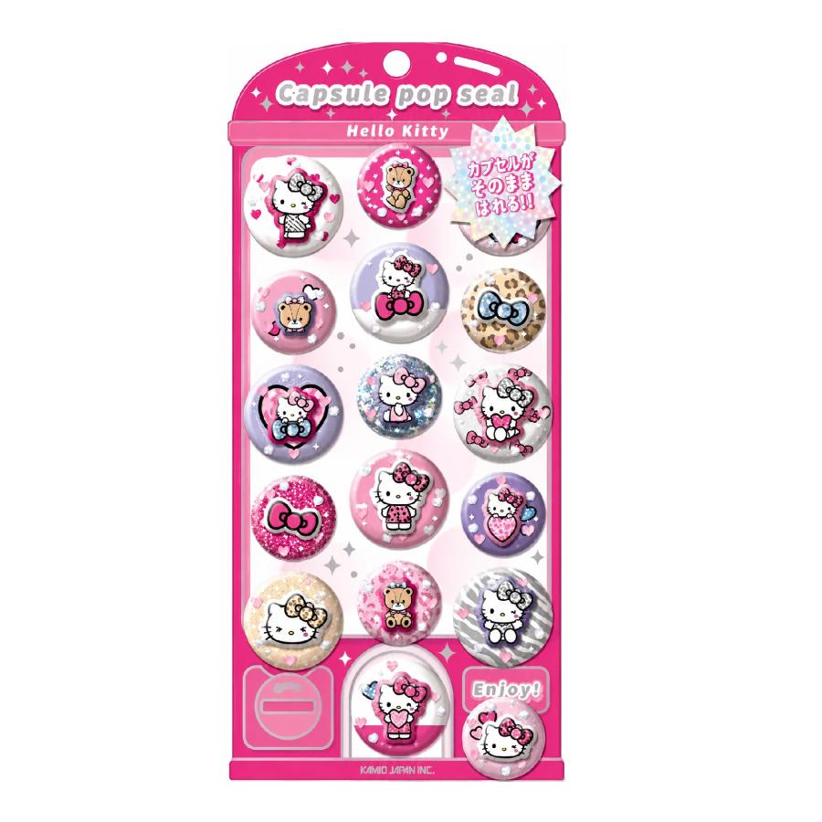 sanrio（サンリオ） カプセルポップシール ギャル ハローキティ カミオ