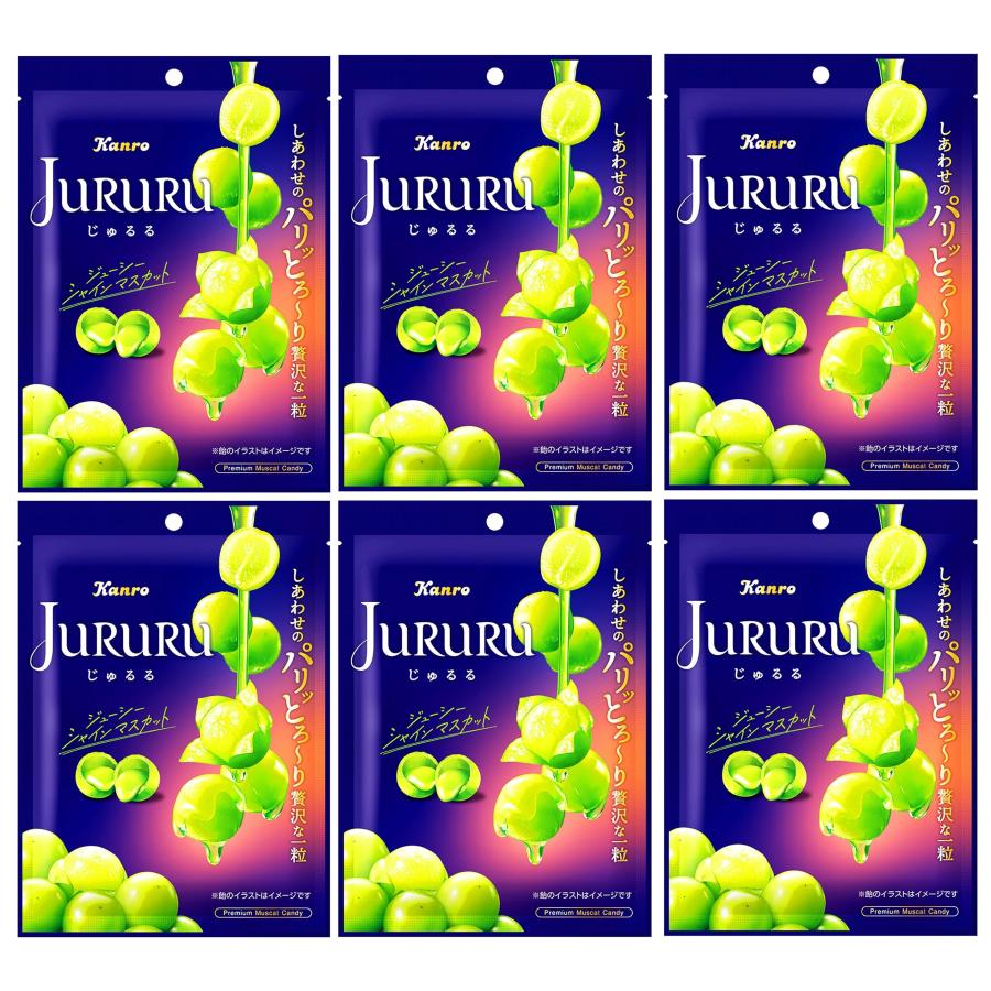 Kanro じゅるる シャインマスカット 6袋セット カンロ JURURU Kanro じゅるる シャインマスカット 6袋セット カンロ JURURU