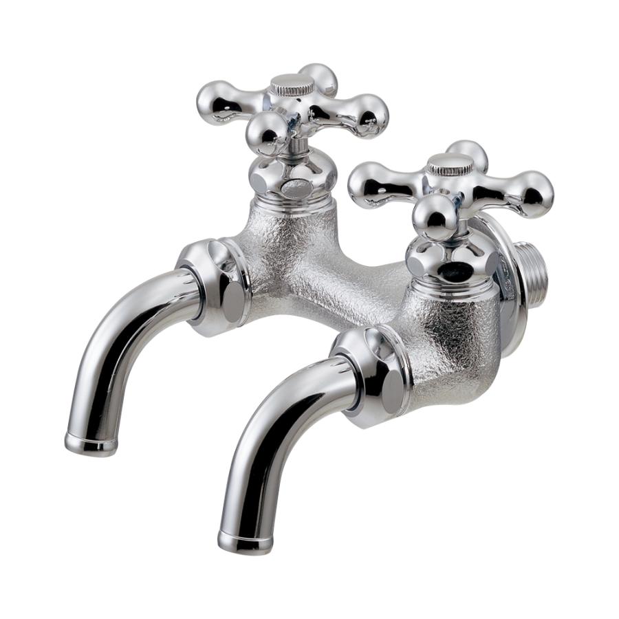 カクダイ（KAKUDAI） 705-016 便利なガーデン用 二口ホーム水栓