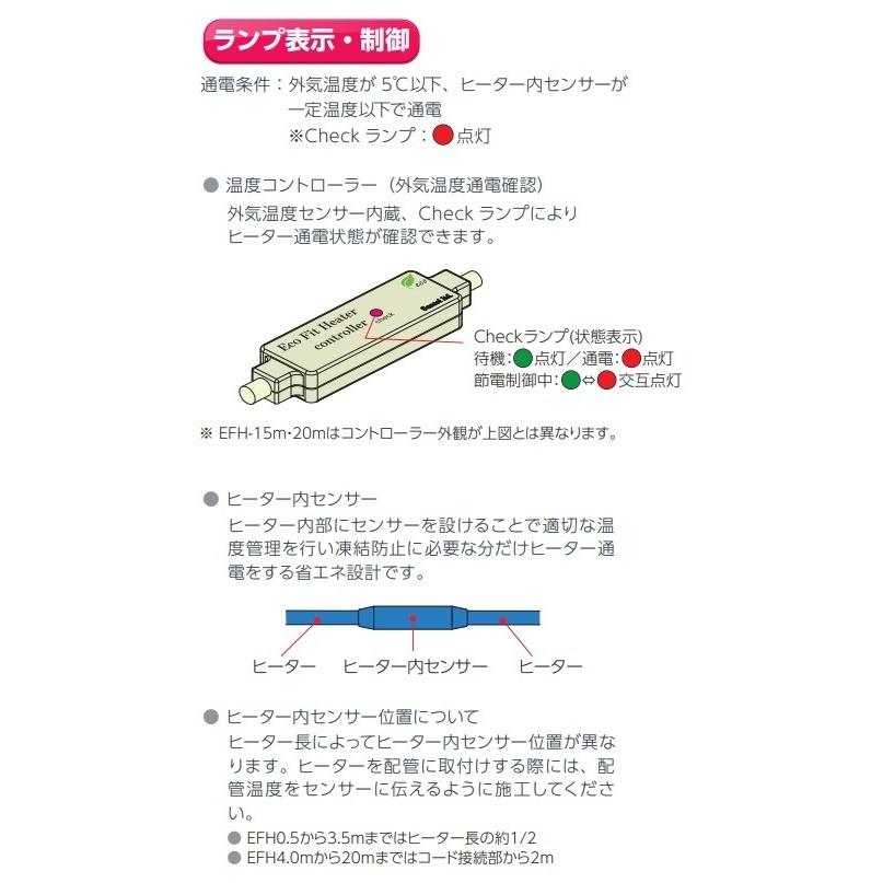 架橋ポリエチレン管 ポリブデン管用凍結防止ヒーター 0 5m エコフィットヒーター Efh0 5 鋼管 樹脂管用 Efh 05 よろずや清兵衛ヤフー店 通販 Yahoo ショッピング