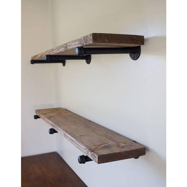 ガス管のdiyキット 壁棚用ブラケット 棚板を付ければインダストリアルインテリアが作れる 15ａ 全長約130mm In 0001 よろずや清兵衛ヤフー店 通販 Yahoo ショッピング