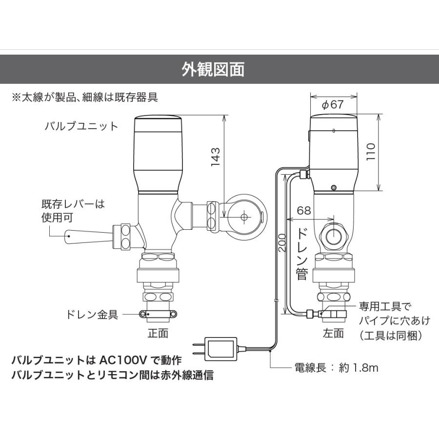 ⑩ワフワフ故障専用画面 FDRT フラッシュマンラムダ TOTO・INAX用 既存の洋便器