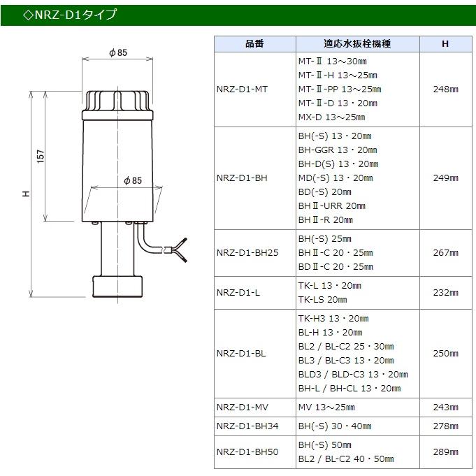 NRZ-D1-MT　MT用　電動水抜栓　駆動部のみ(手動ハンドル付)　竹村製作所　｜yorozuyaseybey｜04