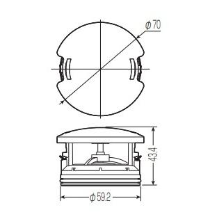 VVD-50P 未来工業 通気スイスイpocket 継手に接続して省スペース VVD-50P 未来工業 通気スイスイpocket 継手に接続して省スペース