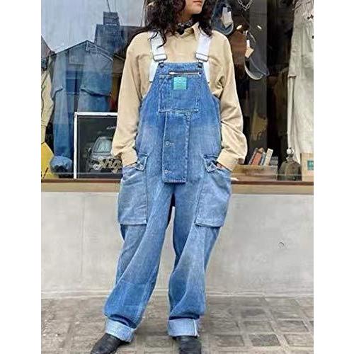 オーバーオール デニムダメージ つなぎ ペインターパンツ