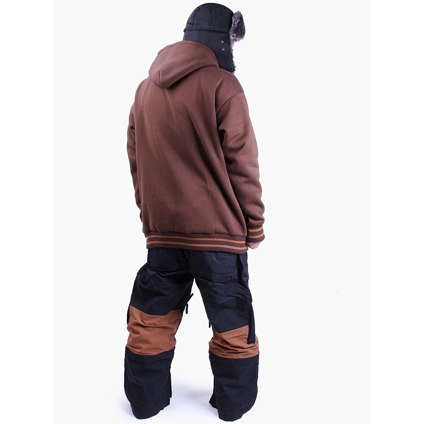 ダボ感 BADS バダス BASIC RIB HOOD Brown ブラウン ベーシック リブ コヨーテ フーディー XL 2XL 3XL メンズ 大きいサイズ パーカー バッズ バッダス｜yorozwagon｜03