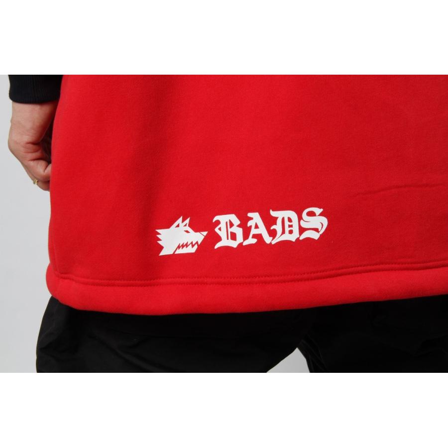 ダボ感 ビッグサイズ BADS バダス 2TONE HOOD Brown-White ブラウン