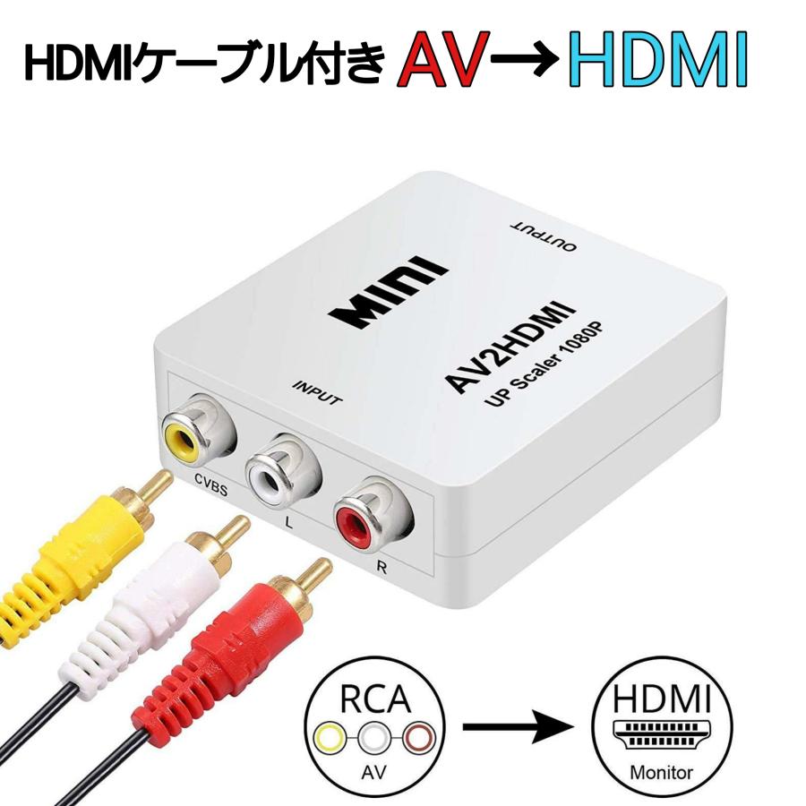 RCA HDMI 変換アダプタ AVケーブル 3色ケーブル アナログ 通販 HDMI RCA 変換アダプタ AVケーブル 3色ケーブル アナログ