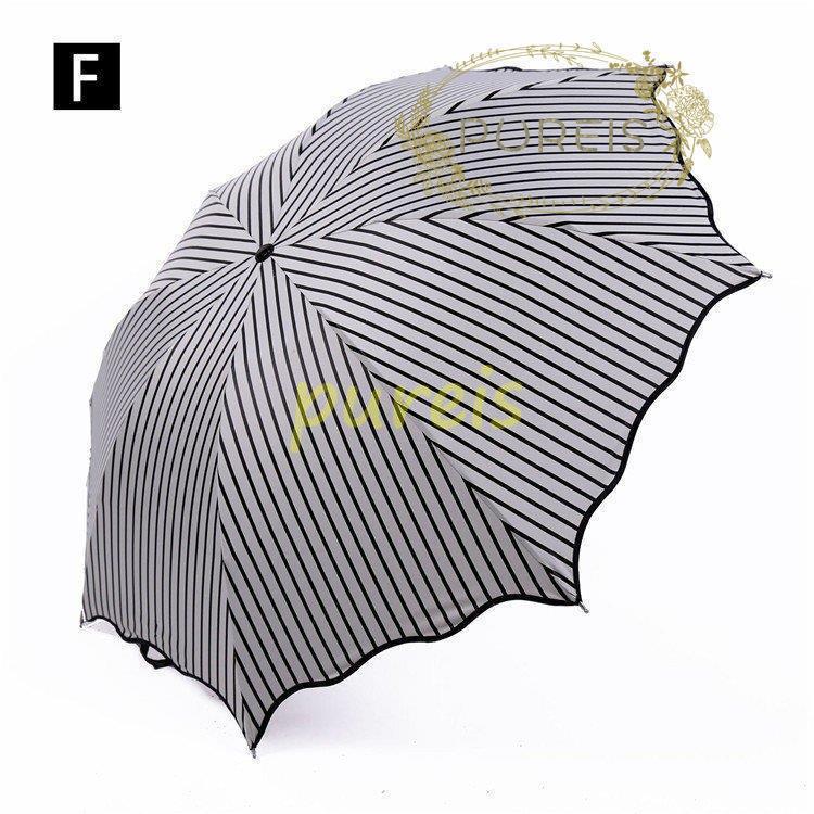 新品 晴雨兼用 折りたたみ傘 UVカット 白×黒 花柄 大きめ UVカット 軽量 通販
