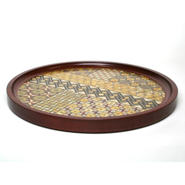 寄木8寸丸盆 : 箱根寄木細工 - 通販 - Yahoo!ショッピング