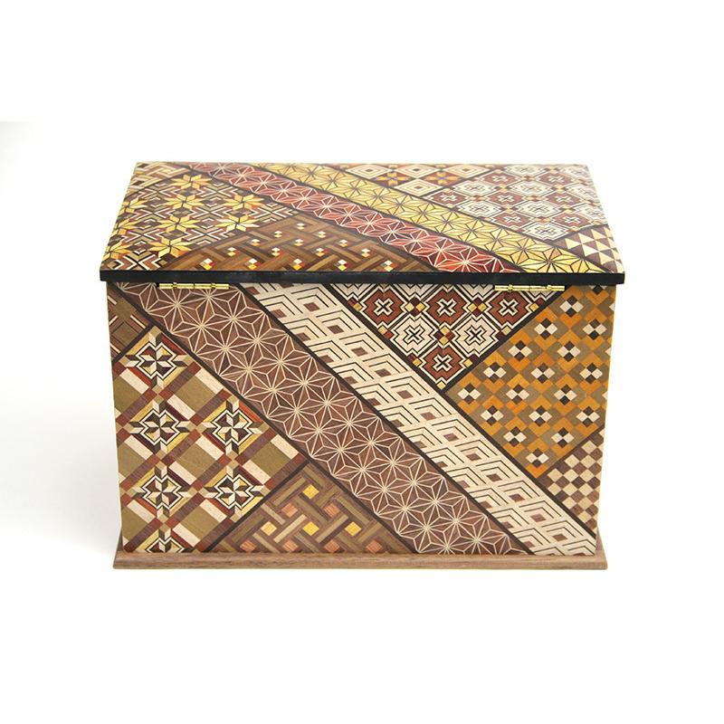 小引き出し 7寸2ツ引き出し ハネ鏡 小寄木 : 箱根寄木細工 - 通販