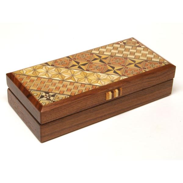 寄木メガネケース