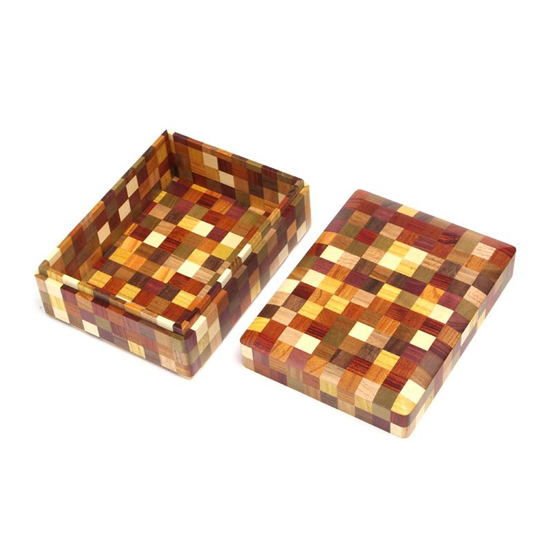 寄木細工ムク文庫 5寸 市松 : 箱根寄木細工 - 通販 - Yahoo
