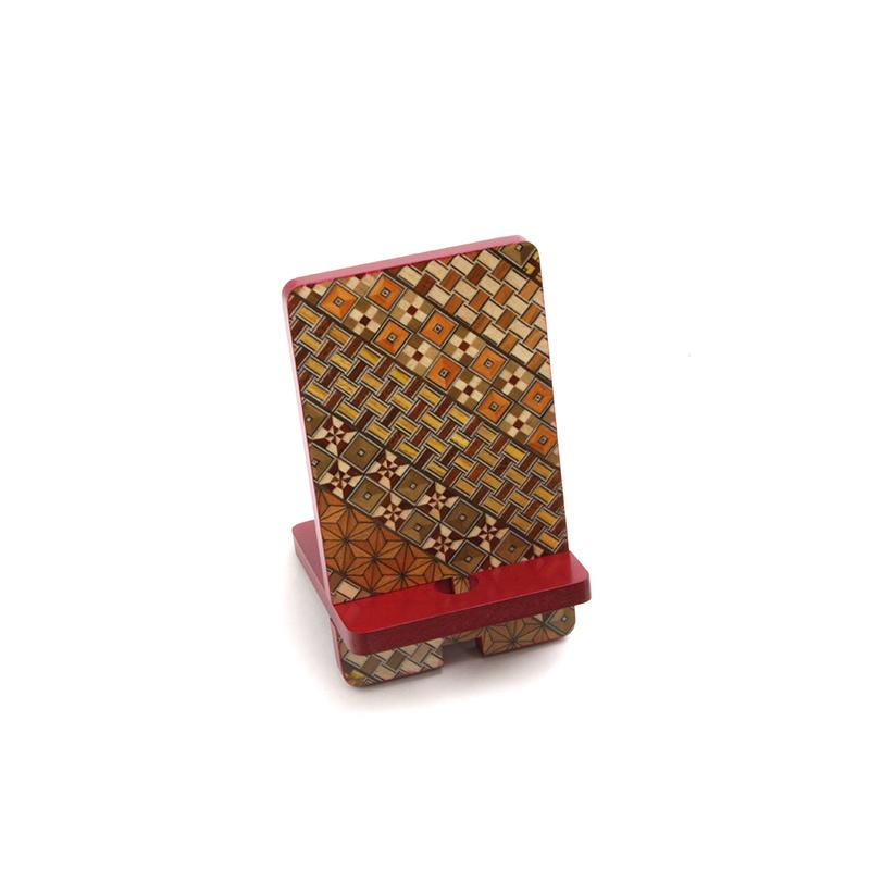 寄木細工スマホスタンド　赤 | ブランド登録なし | 02