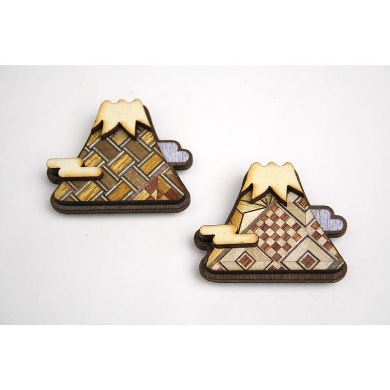 寄木細工マグネット 富士山 2個セット : 箱根寄木細工 - 通販 - Yahoo