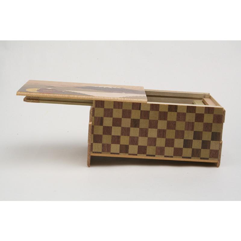 寄木細工 秘密箱5寸10回仕掛け 舞妓 : 箱根寄木細工 - 通販 - Yahoo