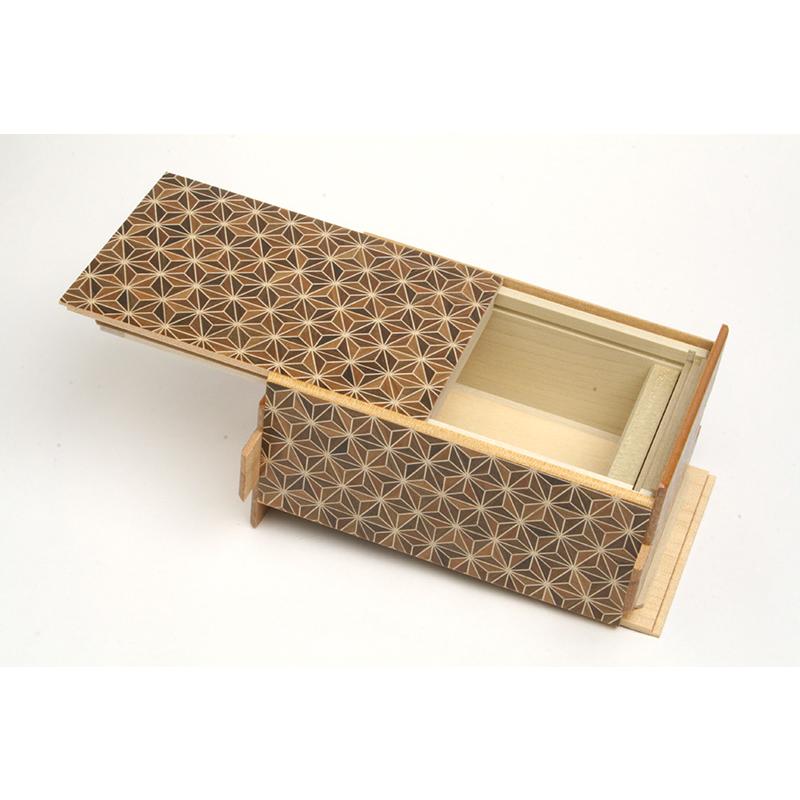 寄木細工 秘密箱21＋1回仕掛け 黒麻 : 箱根寄木細工 - 通販