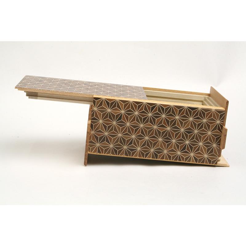 寄木細工 秘密箱21＋1回仕掛け 黒麻 : 箱根寄木細工 - 通販 - Yahoo