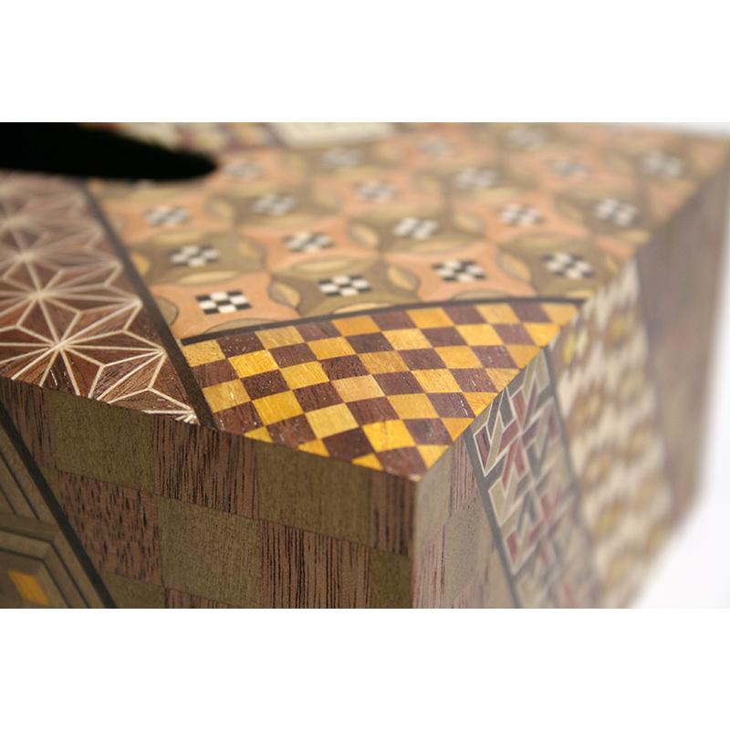 箱根寄木細工 小物入れ ティッシュボックス　伝統工芸 木製 寄木細工 寄木細工ティッシュボックス（小寄木） : 箱根寄木細工 - 通販 - Yahoo