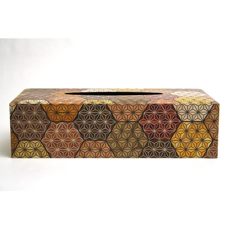 寄木細工ティッシュボックス（亀甲） : 箱根寄木細工 - 通販 - Yahoo