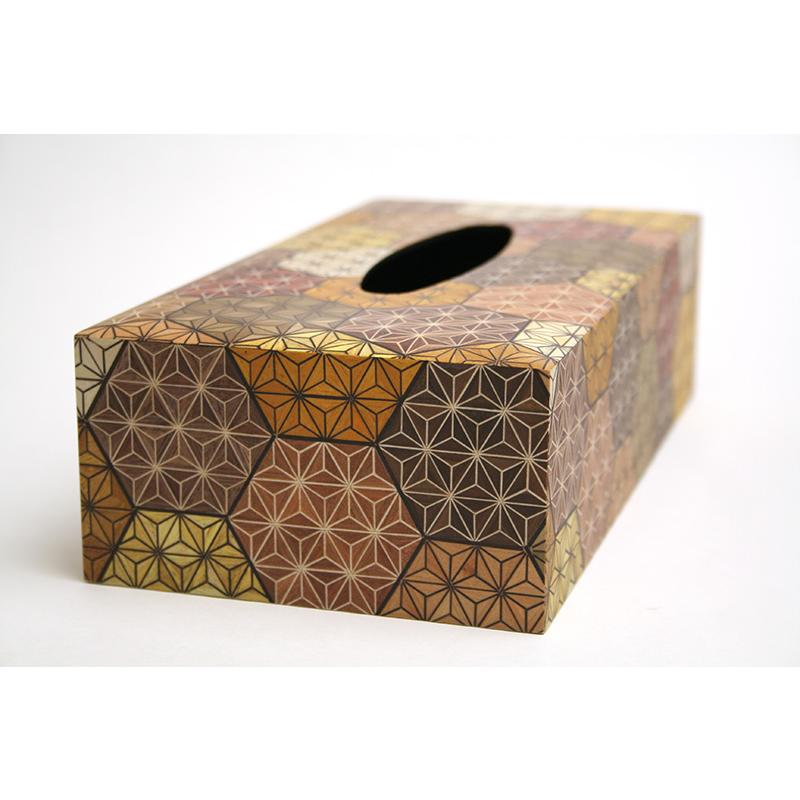 寄木細工ティッシュボックス（亀甲） : 箱根寄木細工 - 通販 - Yahoo