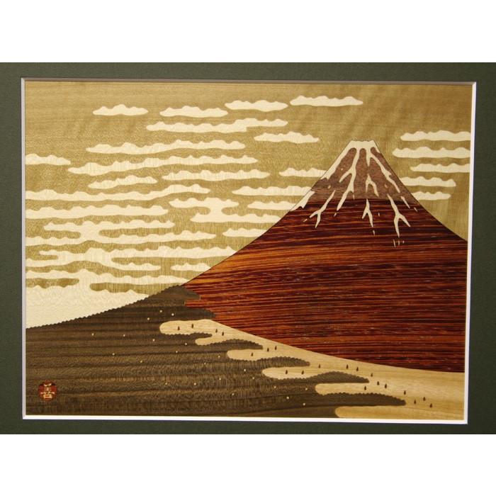 木象嵌 赤富士（小） : 箱根寄木細工 - 通販 - Yahoo!ショッピング