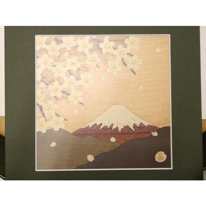 送料無料　明治期名工　藤井美豊作　金象嵌山水富士山図小箱 内金鍍金　木箱付 奥田元宗 金箔扇図「富士山」